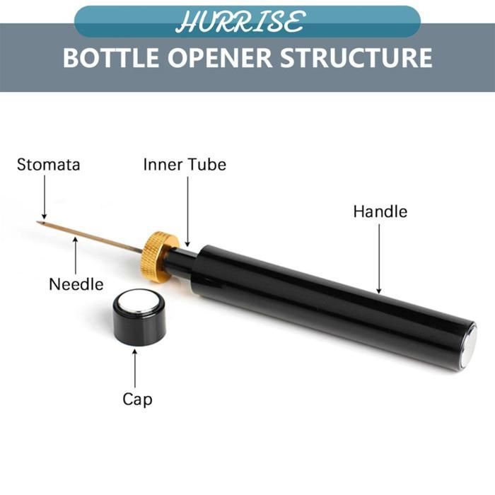 Sonew Manual Wine Bottle Opener, Portable Manual Wine Bottle Opener, Air Pressure Pump, Accessory Items, Red Gold