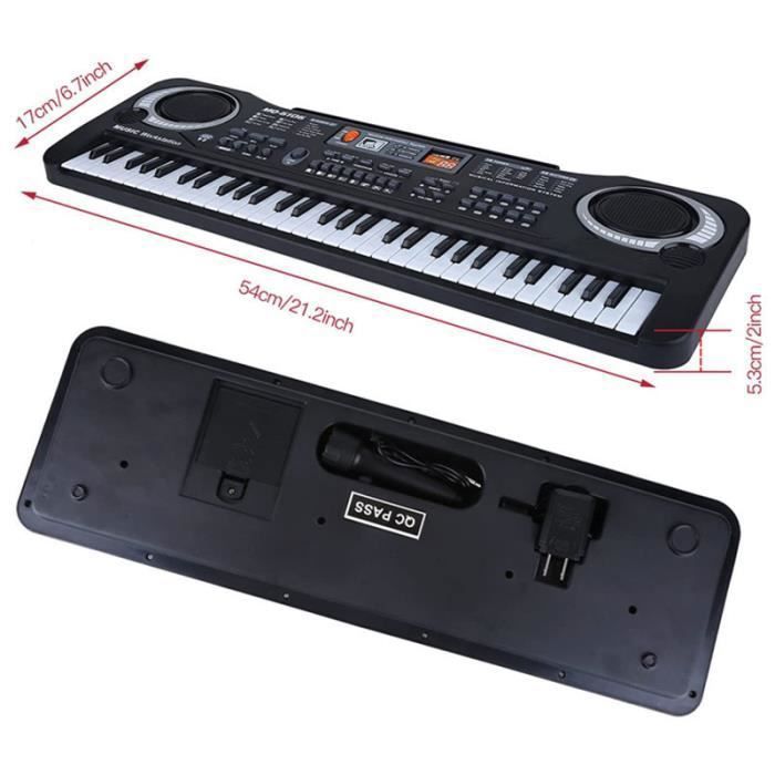 Teclado eletrônico - KENLUMO - 61 teclas - Brinquedo musical - Desenvolve a percepção - Para crianças