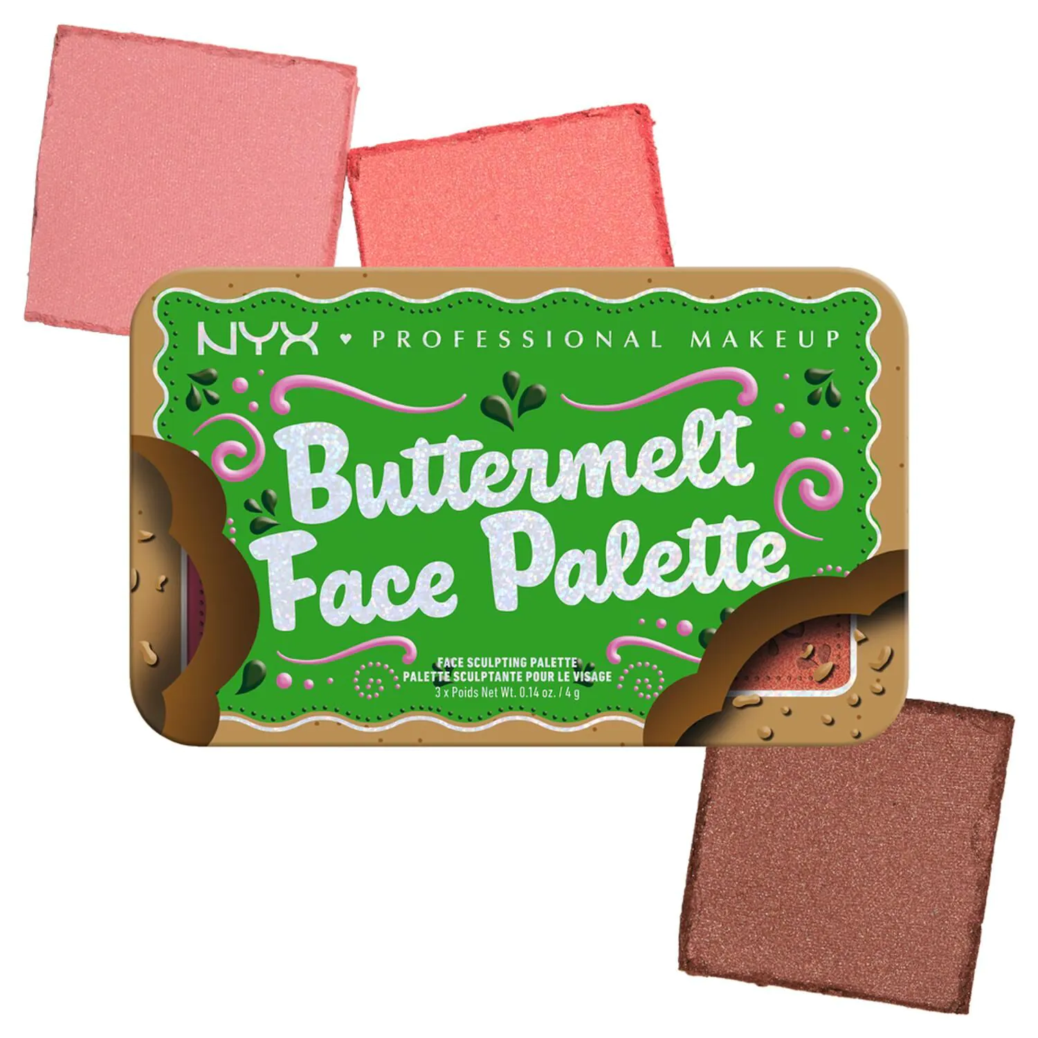 NYX Buttermelt Face Palette Paleta do makijażu 02