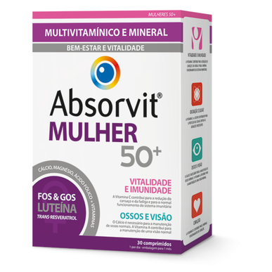 Absorvit Multivitamínico Bem-Estar e Vitalidade Mulher      30 comprimidos 30 comprimidos