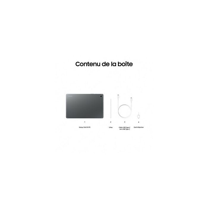Galaxy - Tab S10FE - 10.9 - 8Go 128Go - Gris anthracite
