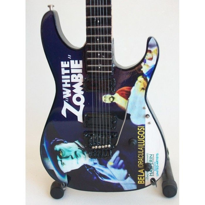Guitarra miniatura ESP White Zombie de Kirk Hammett (Metallica)