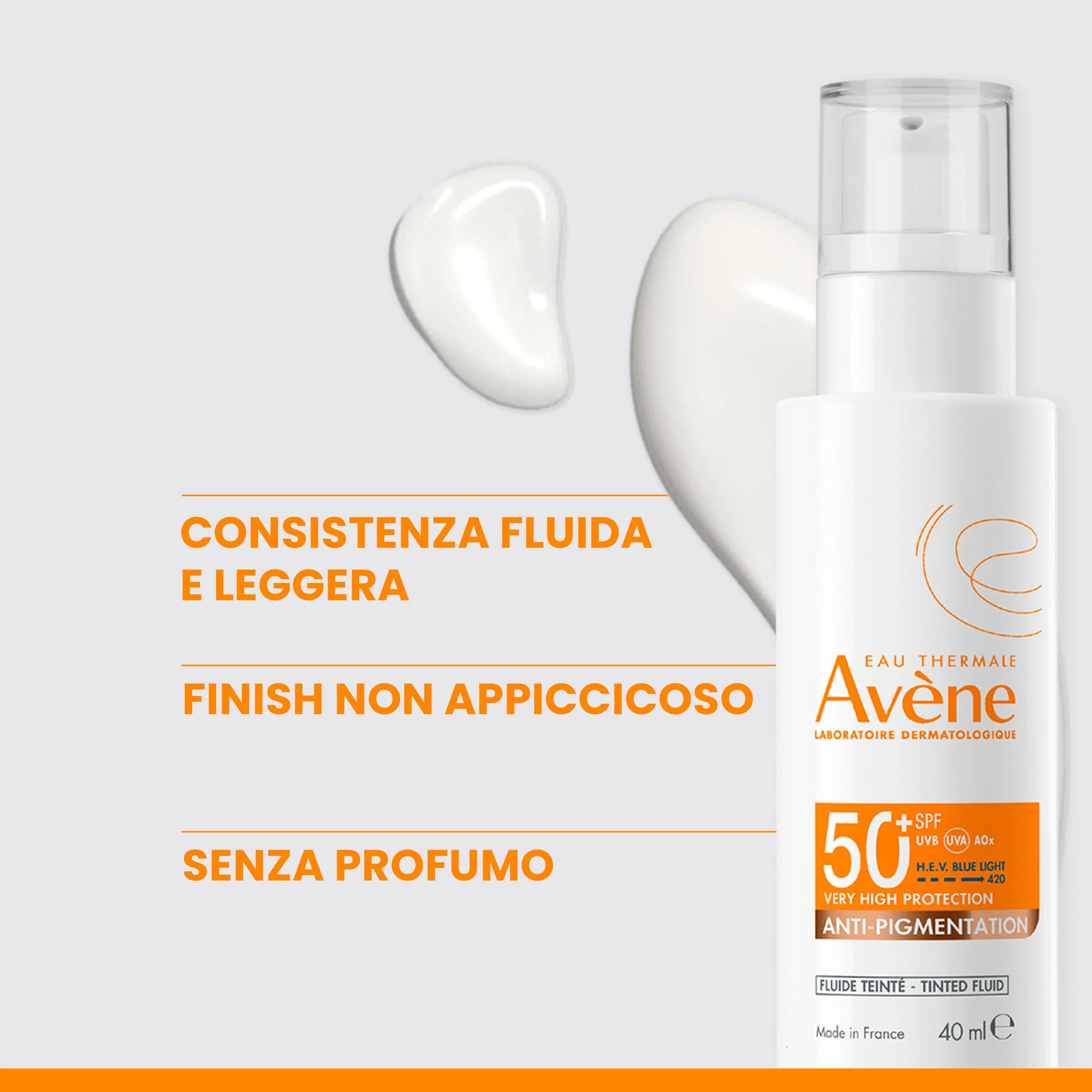Suncare Fluido Anti-Macchie SPF50+ - Solare viso alta prot.