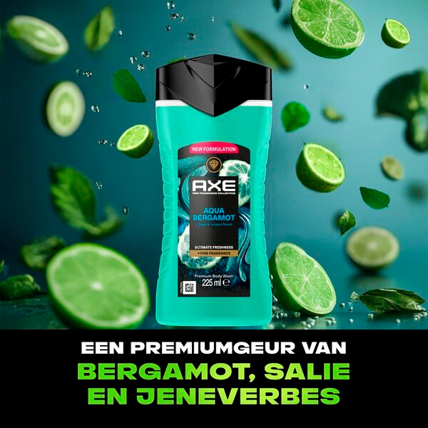 Axe Fine Fragrance Aqua Bergamot Duschgel<br>225ml
