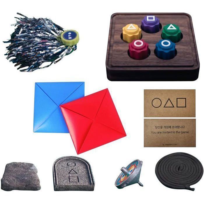 Juego de calamares Gonggi Set Jebi Serie coreana Juego familiar YYV