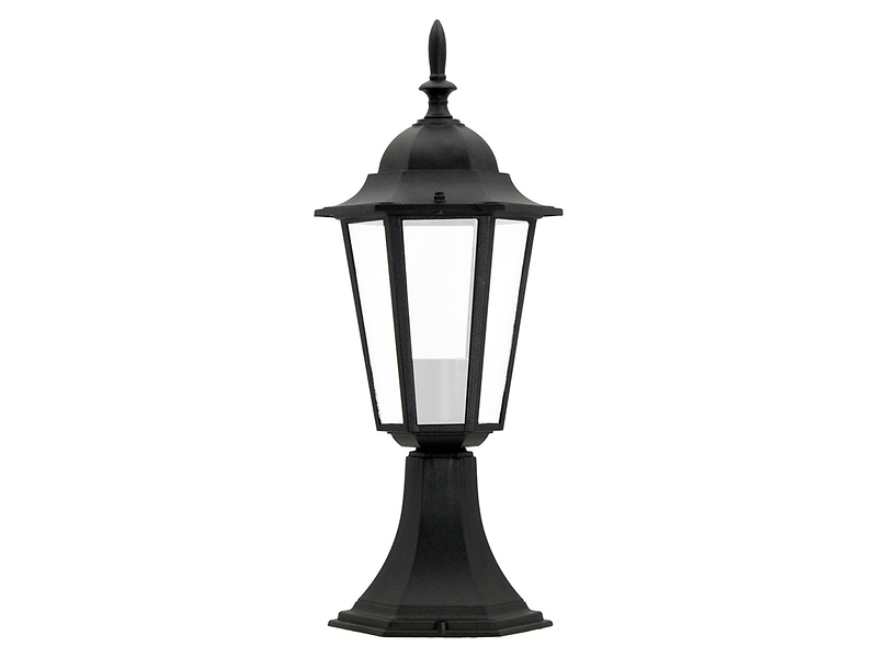 Lampa stojąca ogrodowa Liguria 42,5 cm aluminiowa czarna