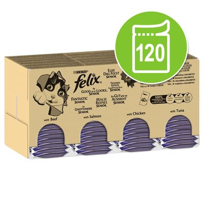 Felix Senior So gut wie es aussieht Mega-Packung 120 x 100 g
