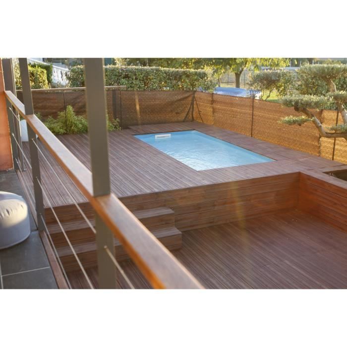 UBBINK Piscine en bois Sunwater *Livraison Gratuite*- 200x350xH71 cm - Liner bleu - Hors sol, semi enterrée ou enterrée