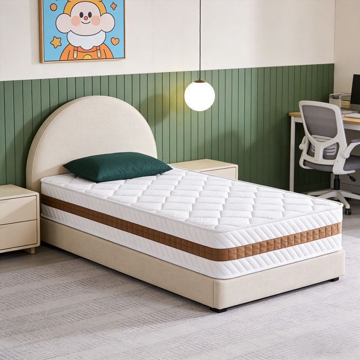 Materasso 90x190 cm, certificato Oeko-Tex, 7 zone ergonomiche, ipoallergenico, traspirante, double-face, adatto a tutte le stagioni