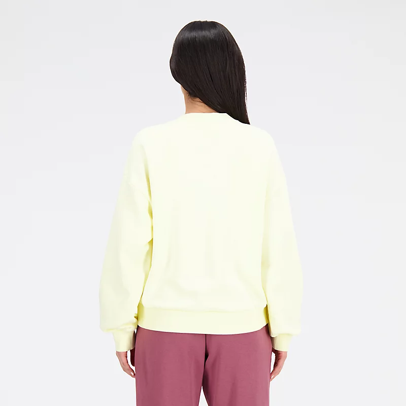Femme Essentials Varsity Fleece Crew - DAWN GLOW