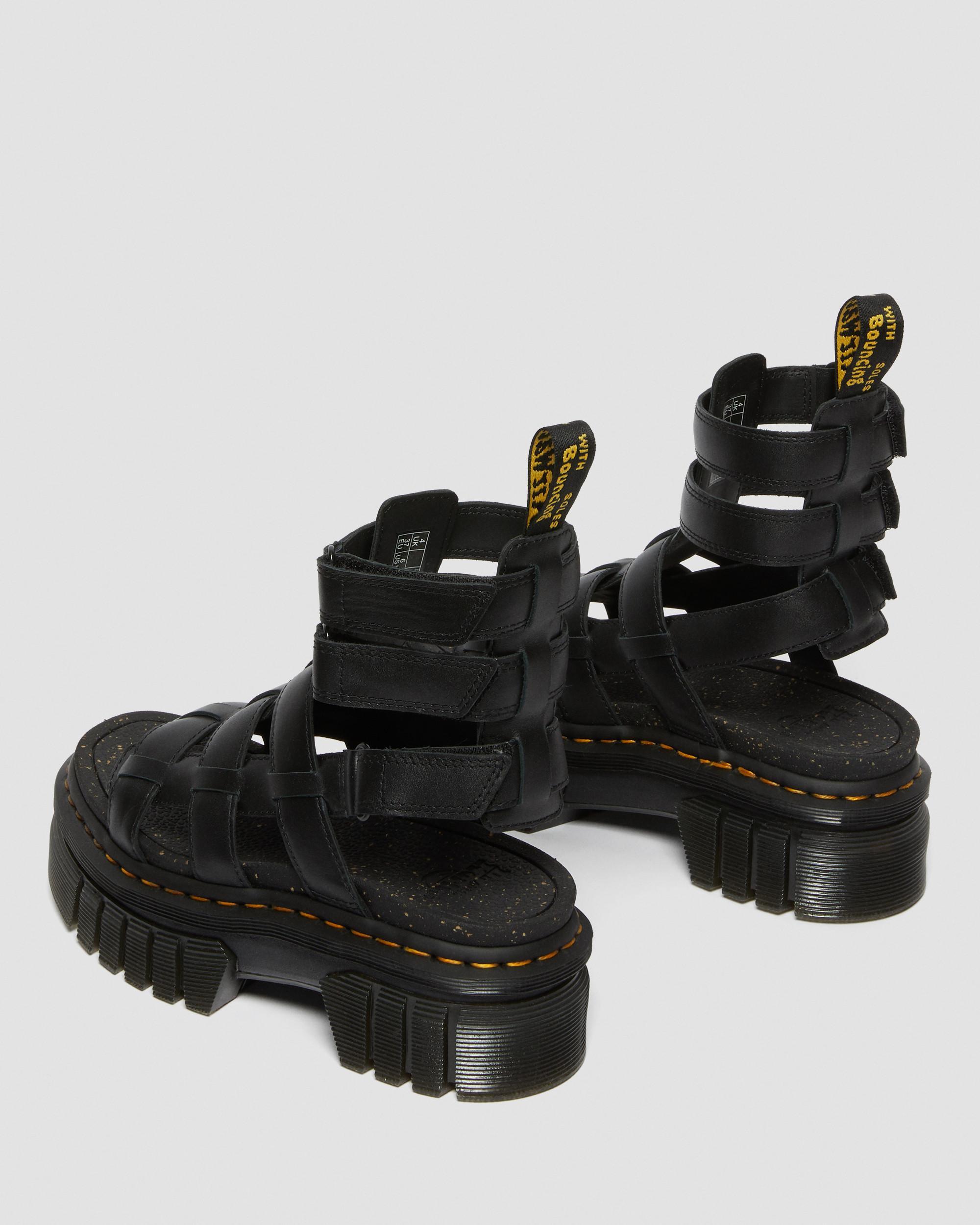 Ricki Nappa Lux Leder Gladiator Plateausandalen