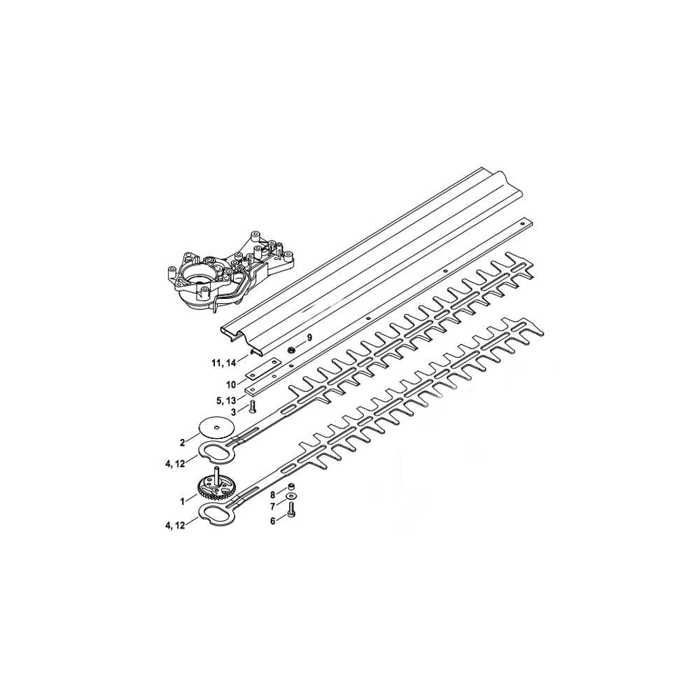 2 lames bilatérales de taille-haie Stihl HS45, coupe 600 mm