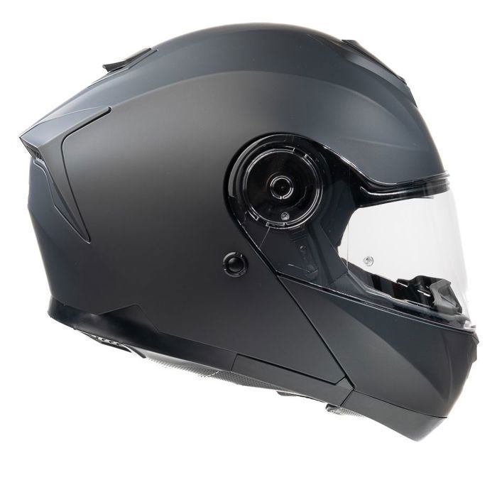 Casco modular para moto MOTOBLOUZ SPECTRON EVO con visera solar | Homologado ECE 22.06 | Negro | Casco para scooter MOTOBLOUZ