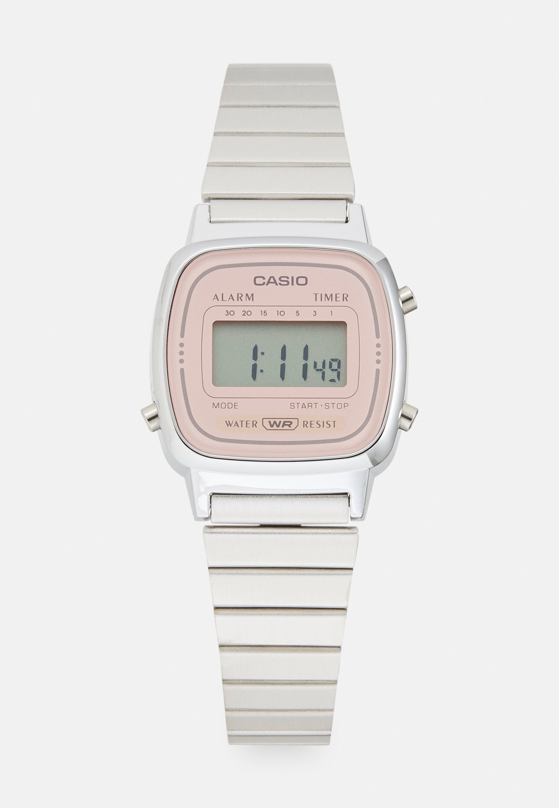 Casio LA670WEA - Digitaal horloge - zilverkleurig/rosa