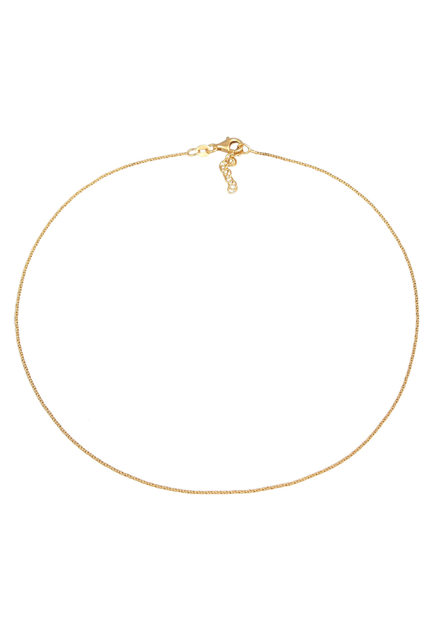 Elli Femmes Choker Basique Torsadé Fin en argent sterling 925