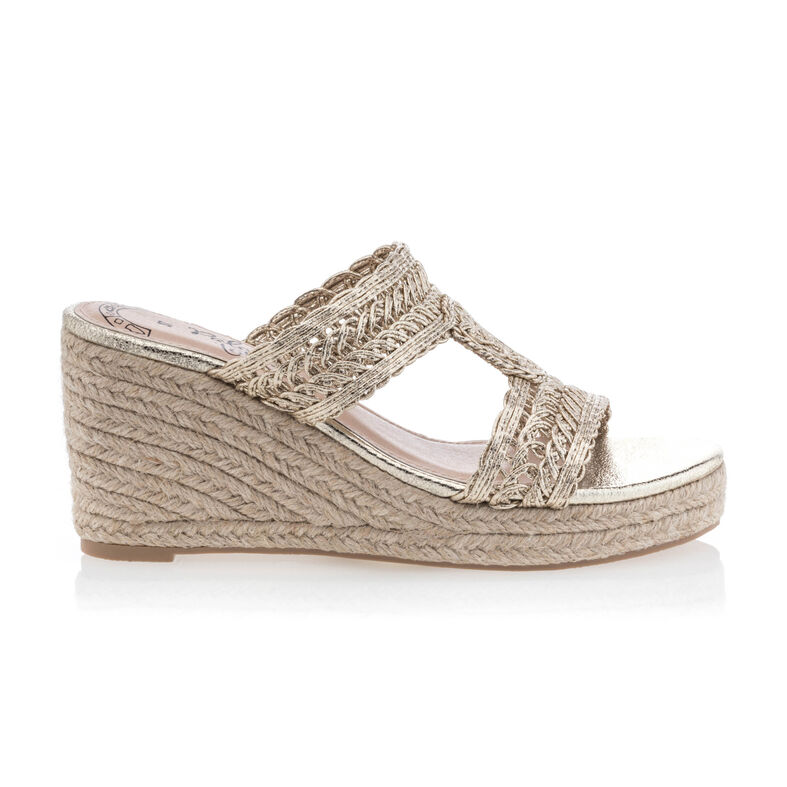 Gule espadriller/rebsåler til kvinder