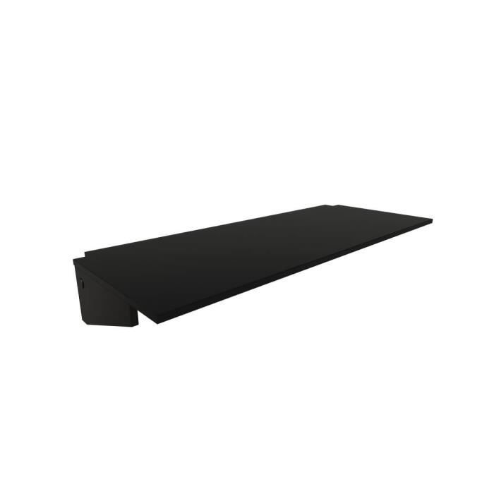 Bureau droit ABC MEUBLES - Noir - Dimensions: L90 x P90 x H74 cm