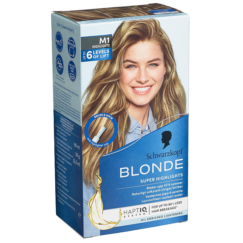 Schwarzkopf Hårfarge Blond M1Super Høydepunkter Schwarzkopf