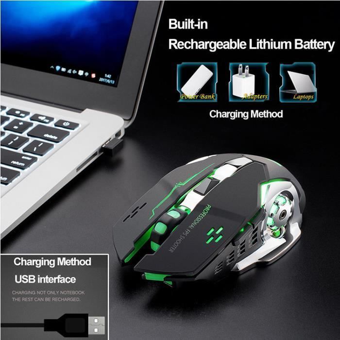 Wireless Gaming Mouse - Professional 7 Buttons Adjustable 2.4G - Bluetooth Gaming Mouse 2400 DPI