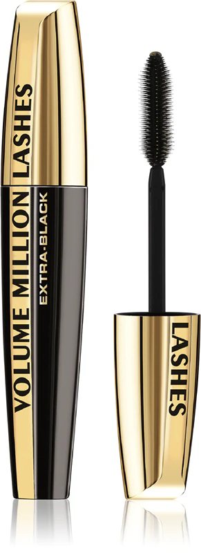máscara para cílios Volume Million Lashes Extra Black da L'Oréal Paris alonga e dá volume aos cílios.