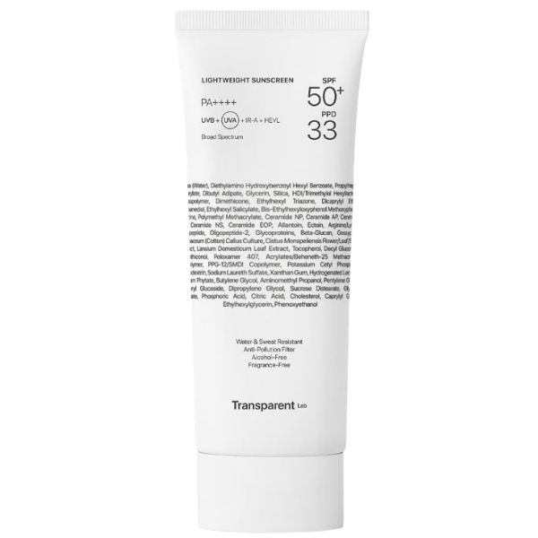 Transparent Lab Leichte Sonnencreme