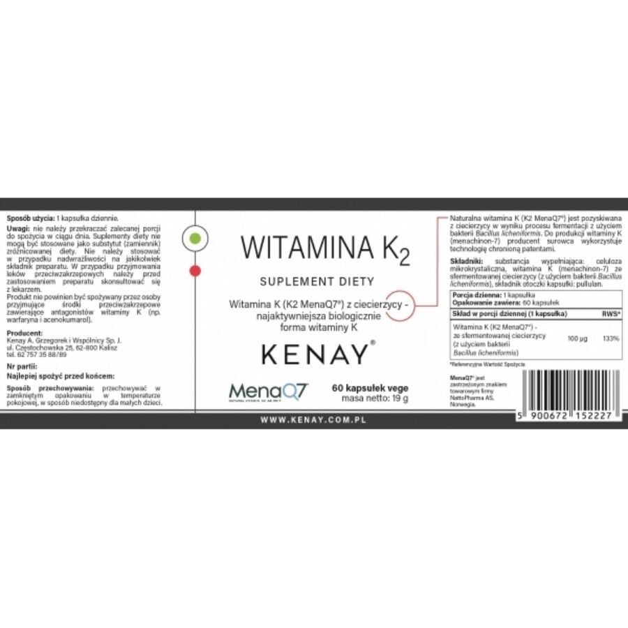 Vitamina K2 Mena Q7 di Kenay