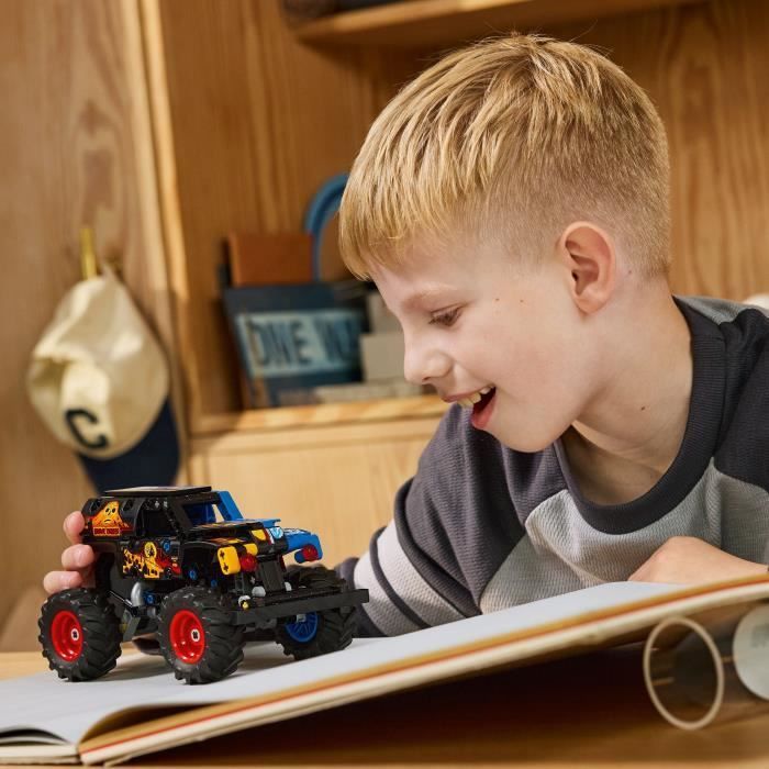 LEGO Technic 42219 Monster Jam Grave Digger - Feu et Glace - Jeu de Construction dès 7 ans