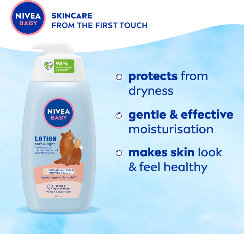 Leite hidratante corporal NIVEA BABY