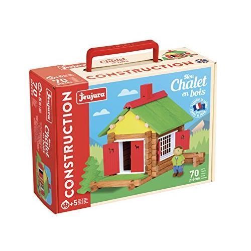 Holzbaukasten – JEUJURA – Waldhaus – 70 Teile – Selbstmontage erforderlich – Unisex