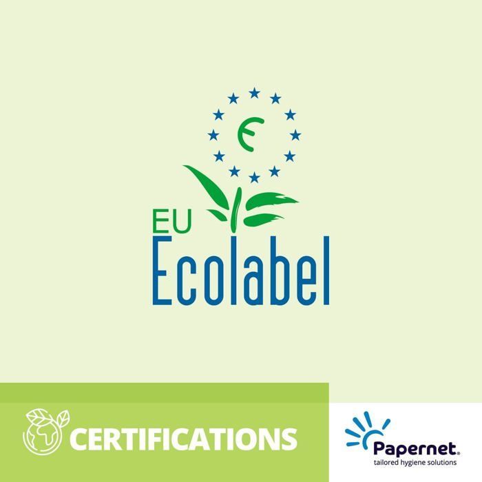 Papernet Bio Tech-Papier Hygiénique Mini Jumbo,1 Paquet de 12 Rouleaux en Cellulose Pure et Longueur de 149,85 m,2 épaisseurs
