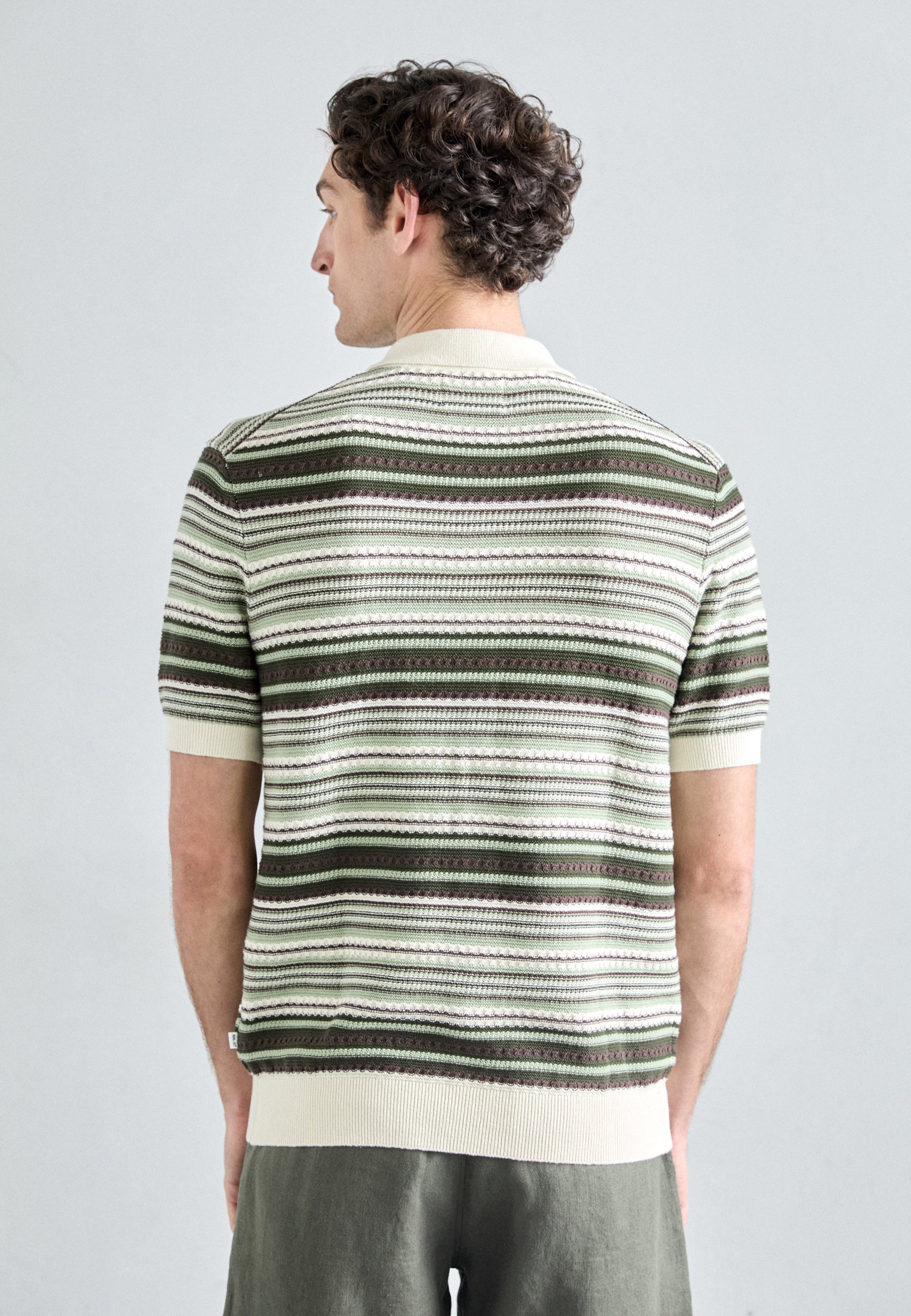 NN.07 NOLAN - Shirt - groene streep
