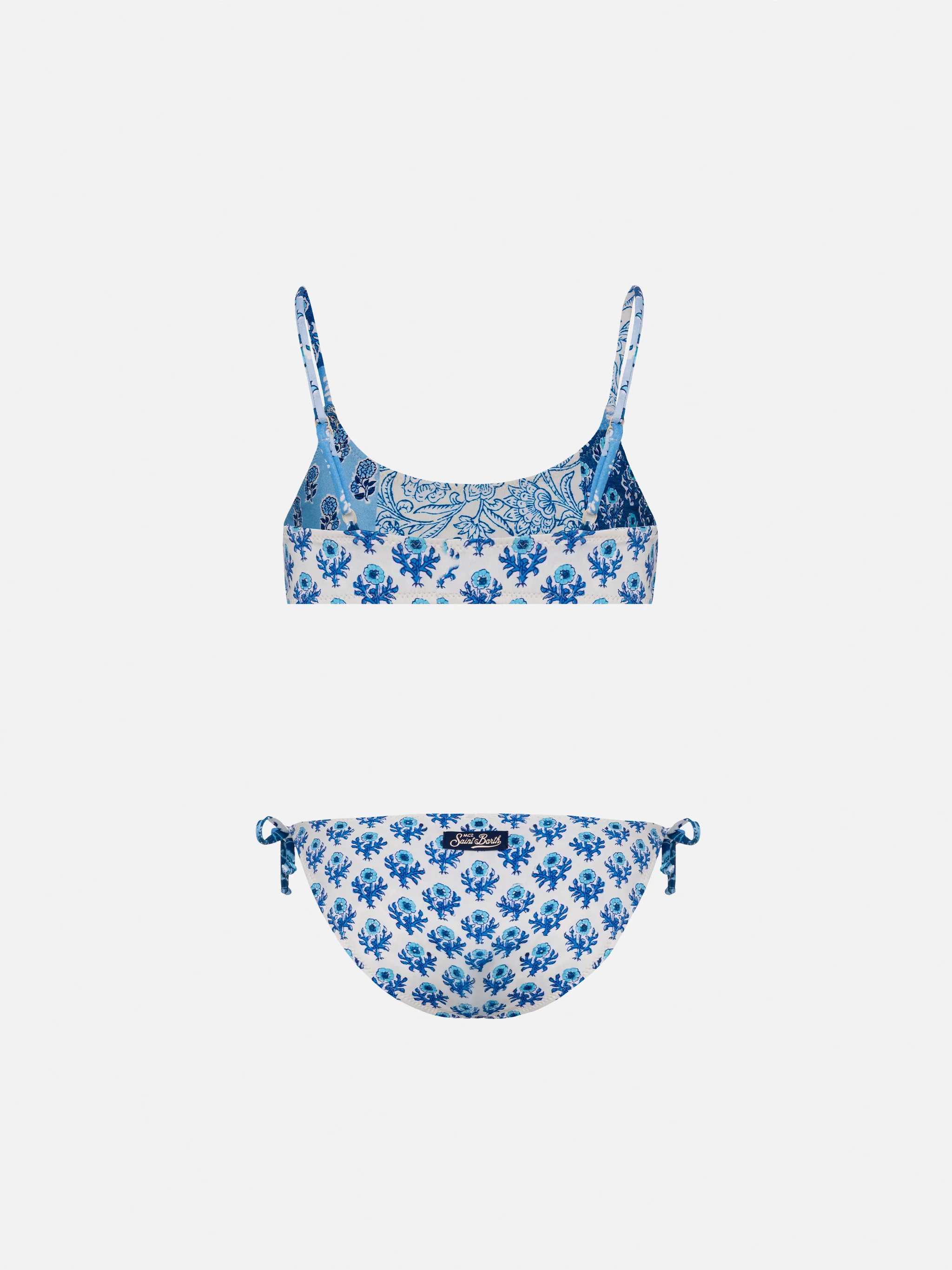 Bikinibralette Jaiden double-face met stempela floreale