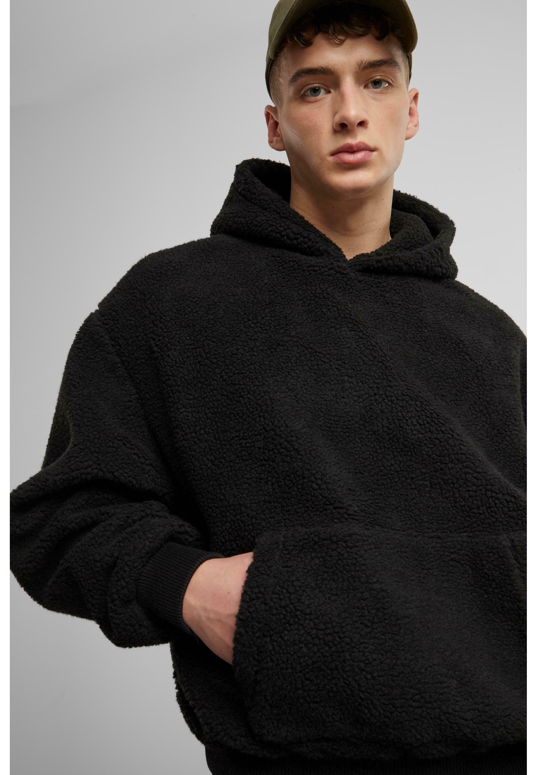 Felpa con cappuccio Urban Classics TEDDY - nera