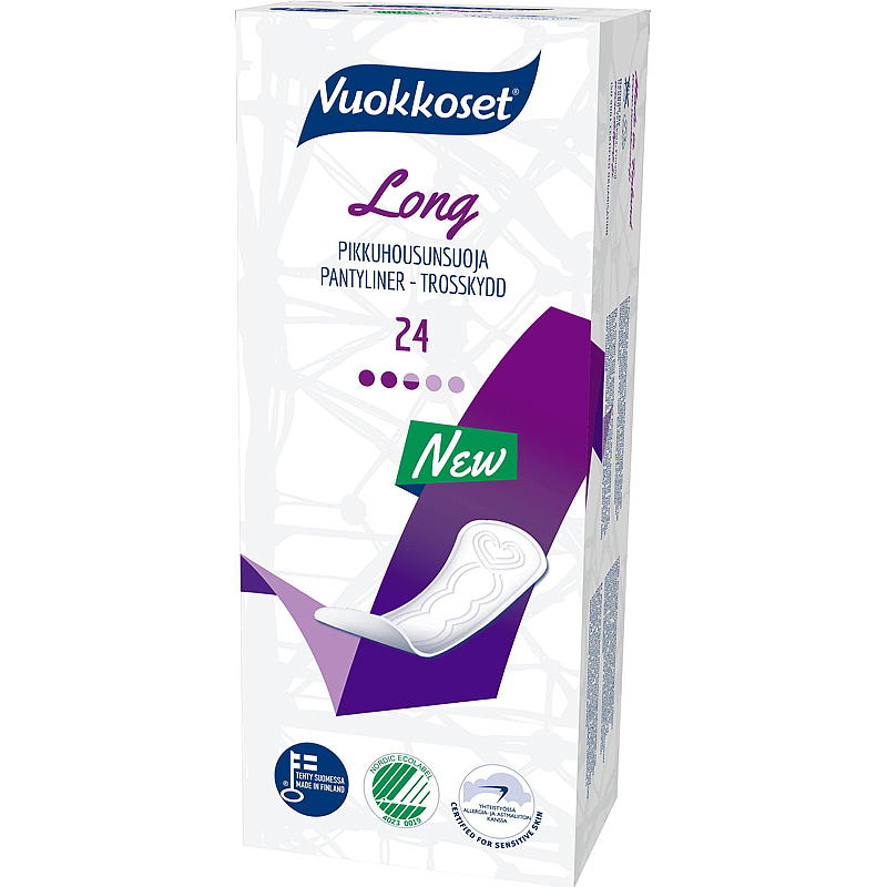 Vuokkoset Truseinnlegg 24-pk, lang, Vuokkoset
