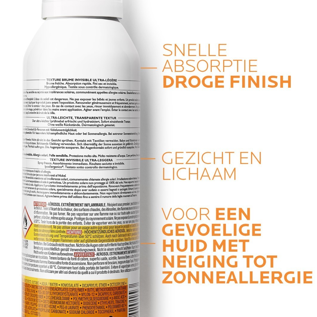 La Roche-Posay Anthelios XL Invisible Mist sprej za sunčanje - 200 ml