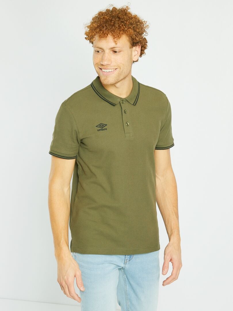 Umbro Camisa Polo Piqué - Cáqui
