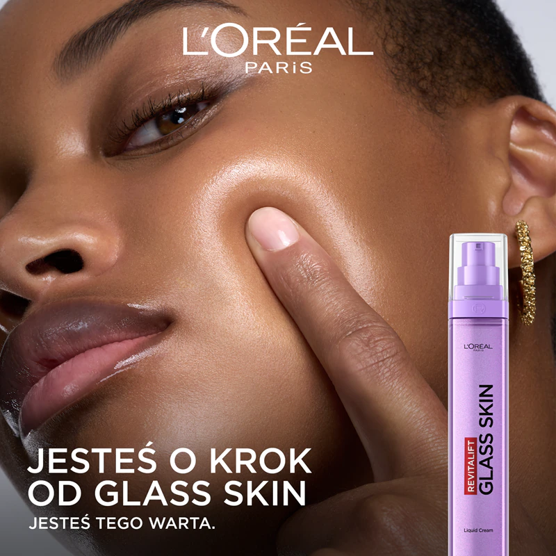 Creme à base de água nutritivo intensivo Revitalift Glass Skin da L'Oréal Paris