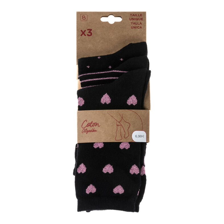 Calcetines y medias negras para mujer