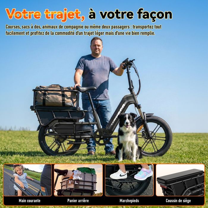 HOVSCO HovCart Vélo Électrique 20