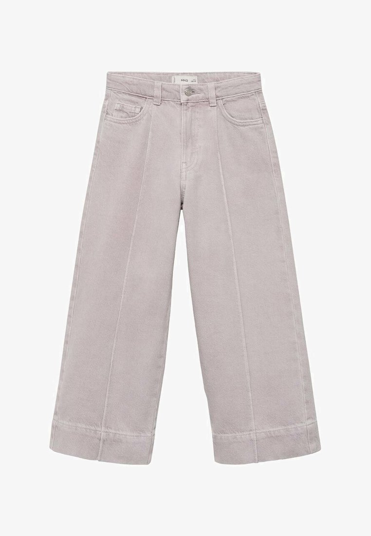 Mango Kids jeans met naaddetails - Relaxte pasvorm - paars