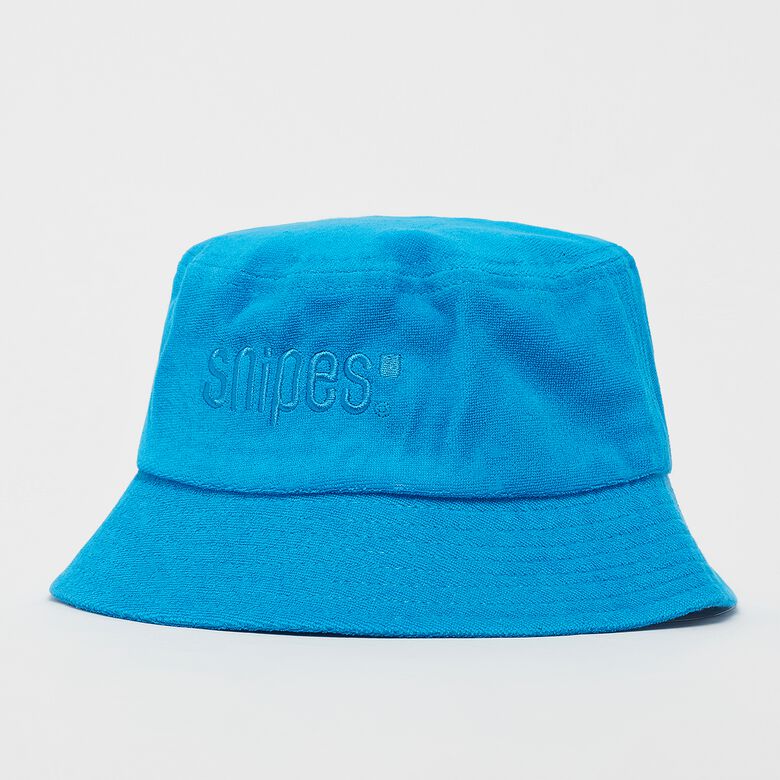Cappello a secchiello in spugna con logo di medie dimensioni