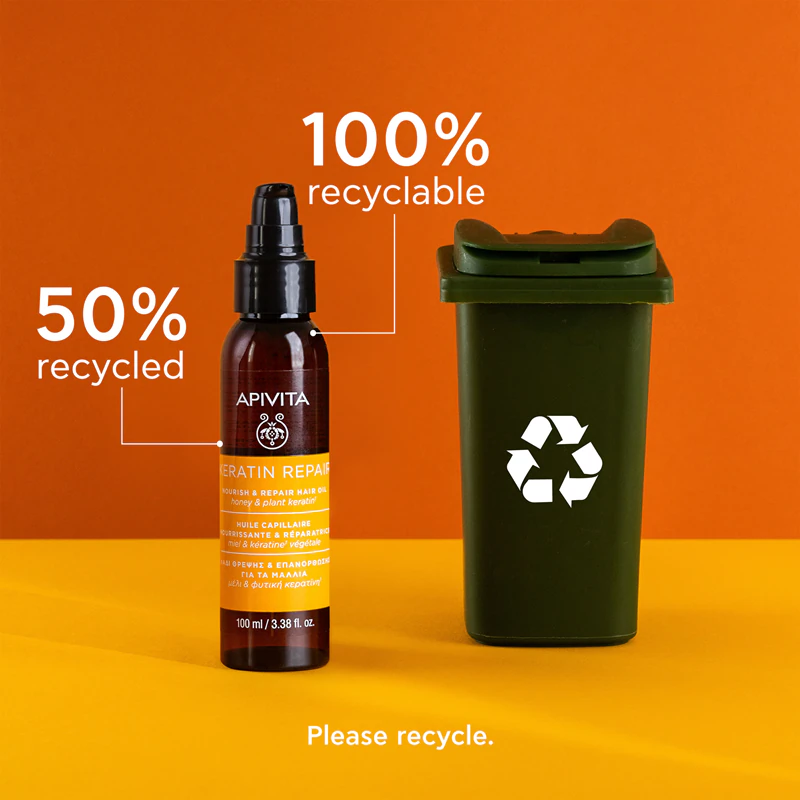 Apivita Keratin Repair Nourish Repair Hair Oil для сухого та пошкодженого волосся