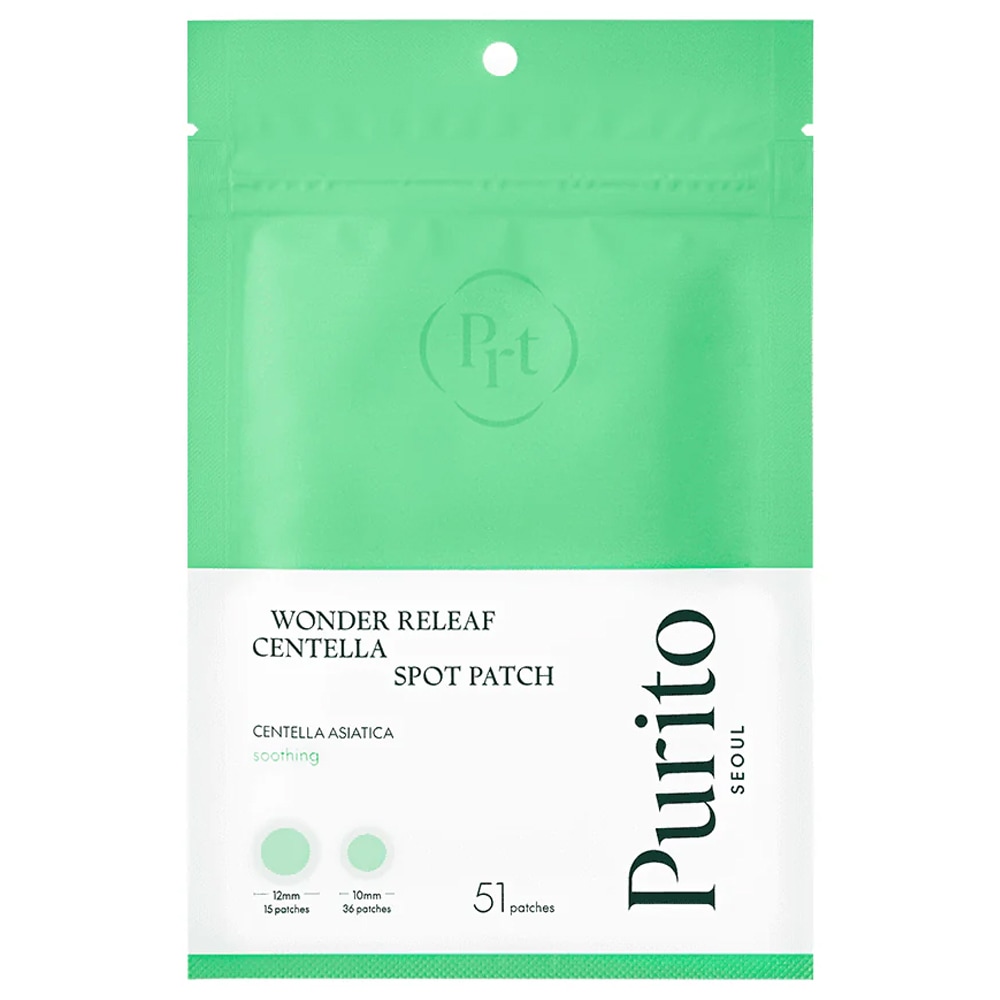 Parches antiimperfecciones PURITO Wonder Release con Centella, paquete de 5 unidades (51 parches)