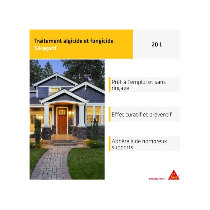 SIKA algaecide and fungicide treatment - Sikagard-130 Stop Algae Pro - 20L