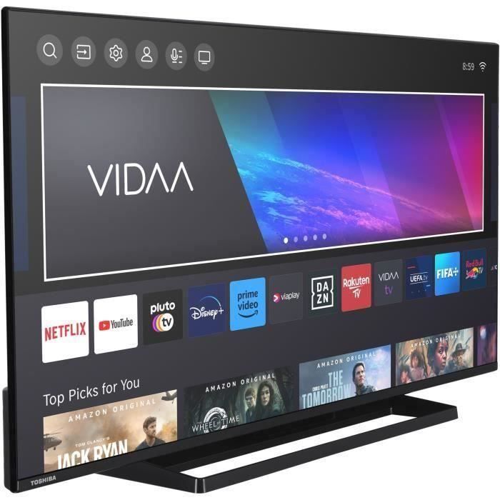 TOSHIBA 43QV3363DG - Televisor QLED de 43'' (108 cm) - 4K UHD 3840x2160 - HDR - Smart TV - 3xHDMI - WiFi