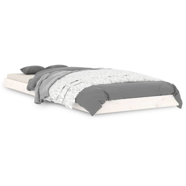 Łóżko Drewniane Rama Łóżka Sofa Biała Do Sypialni Pokoju 75x190 cm