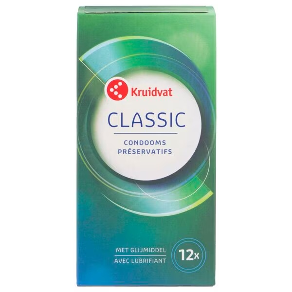 Kruidvat Classic prezervatyvai<br>Medicinos prietaisas - 12 vnt.