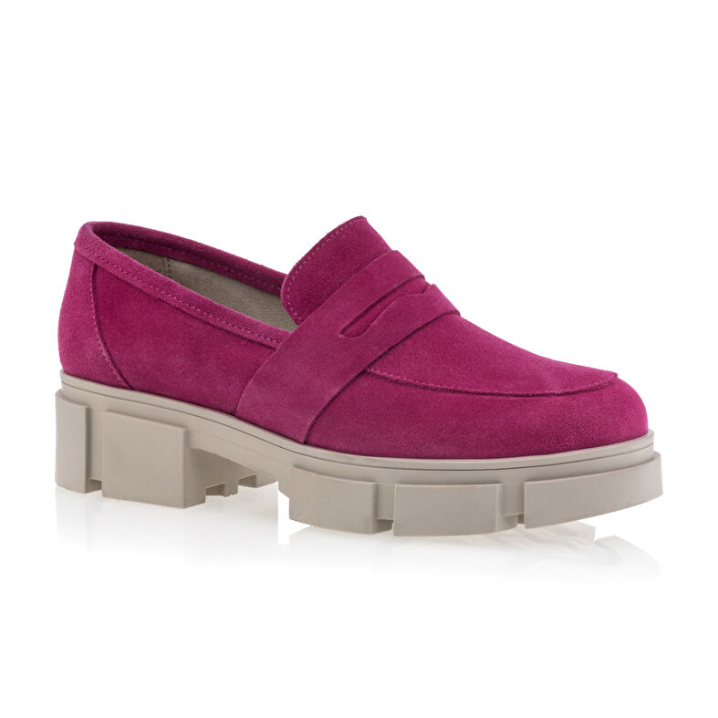Rosa Damen-Loafer/Bootsschuhe