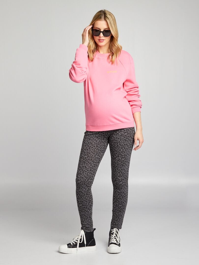 Verpleegkundig sweatshirt met ronde hals - ROZE