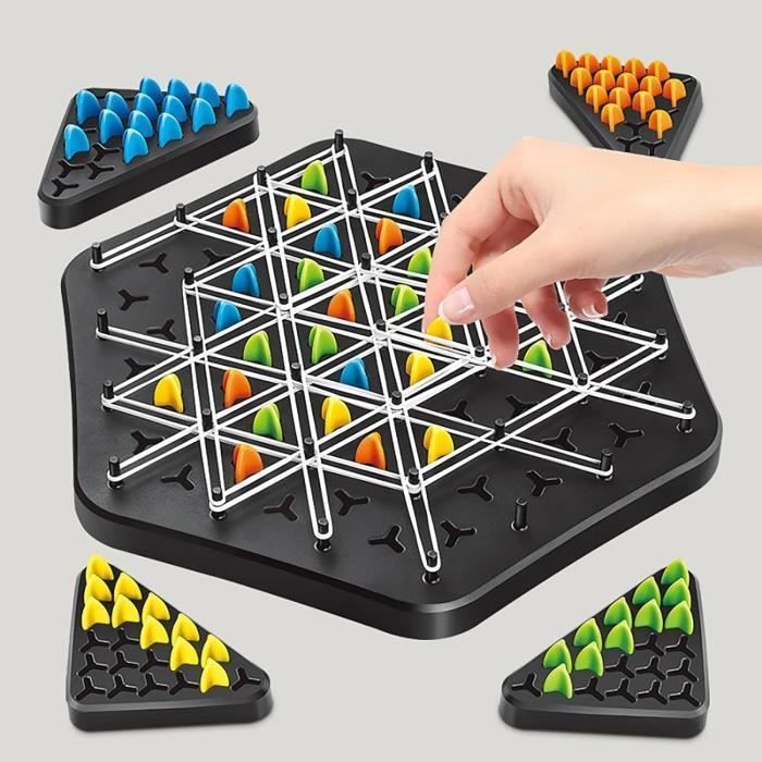 Triggle Game, Elastic Triggle Game, Classic Strategy Board Game The Collection, Interactive Triangular Chain Chess